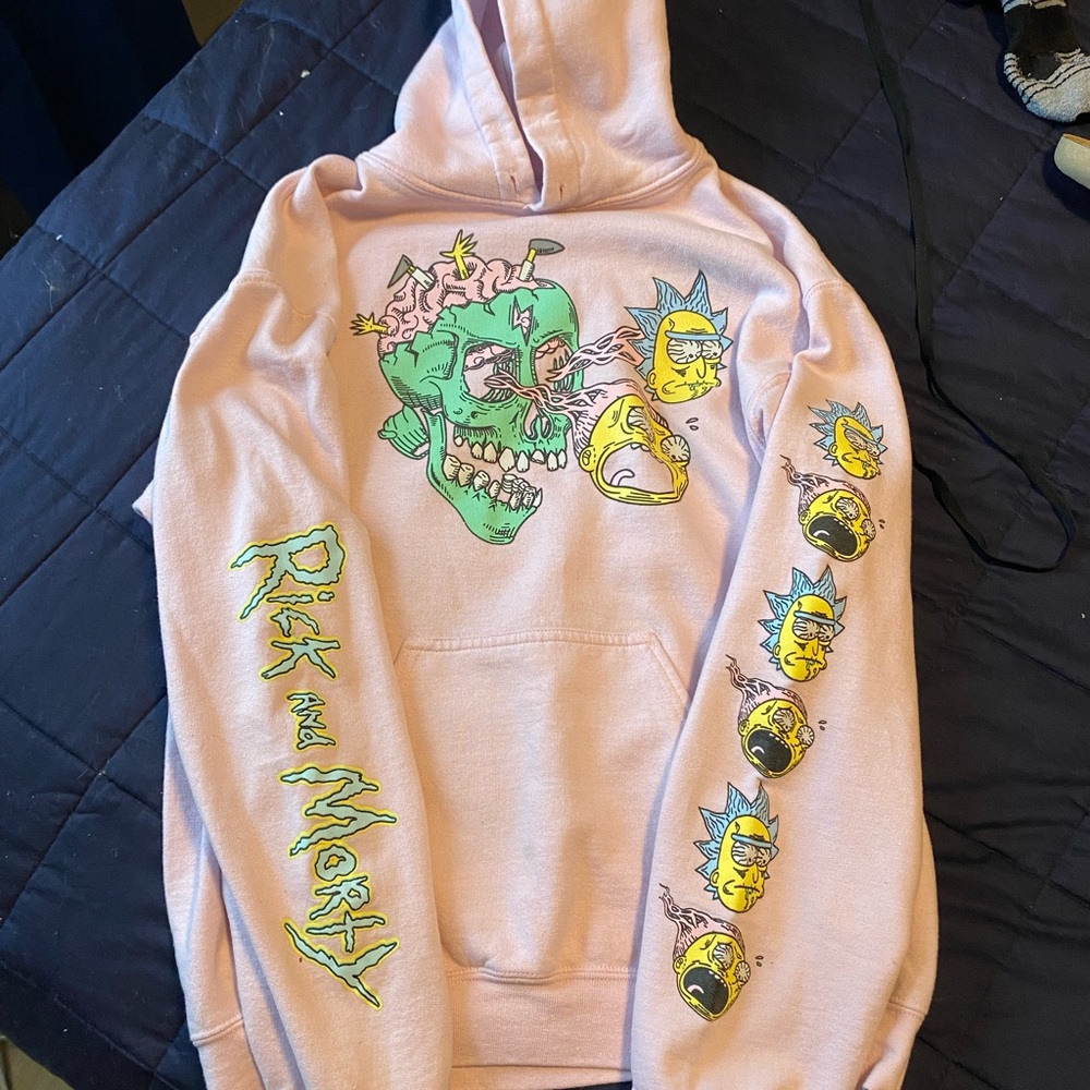 Rick & Morty Pink Hoodie